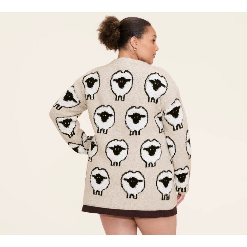 Target x Woolrich Women’s Sheep Print Relaxed Cardigan – Size 4x - Picture 3 of 6
